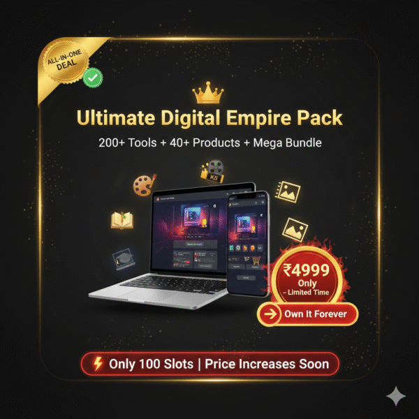👑 Ultimate Digital Empire Pack – Tools + Store + Mega Bundle (All-in-One Deal)